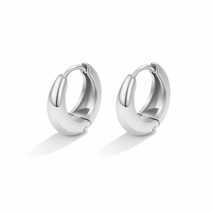 Audrey Silver Hoops