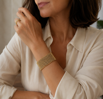 Vintage Gold Mesh Bracelet