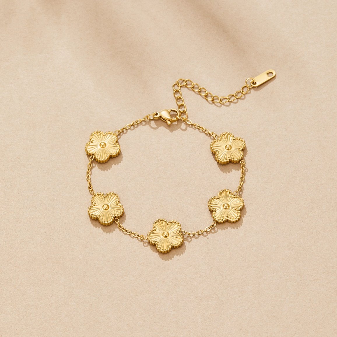 Gold Clover Bracelet