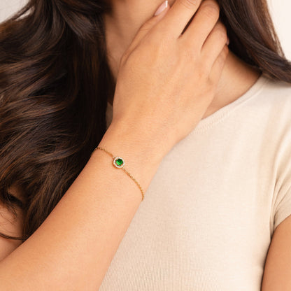 Green Emerald Bracelet