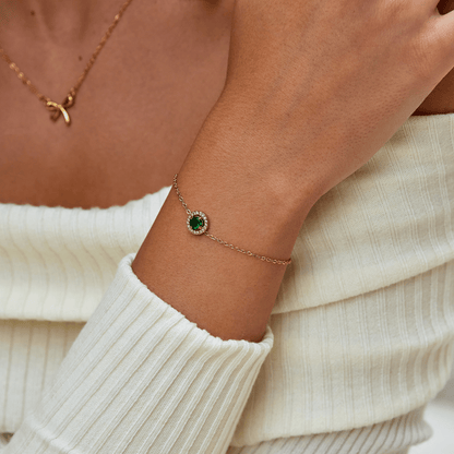 Green Emerald Bracelet
