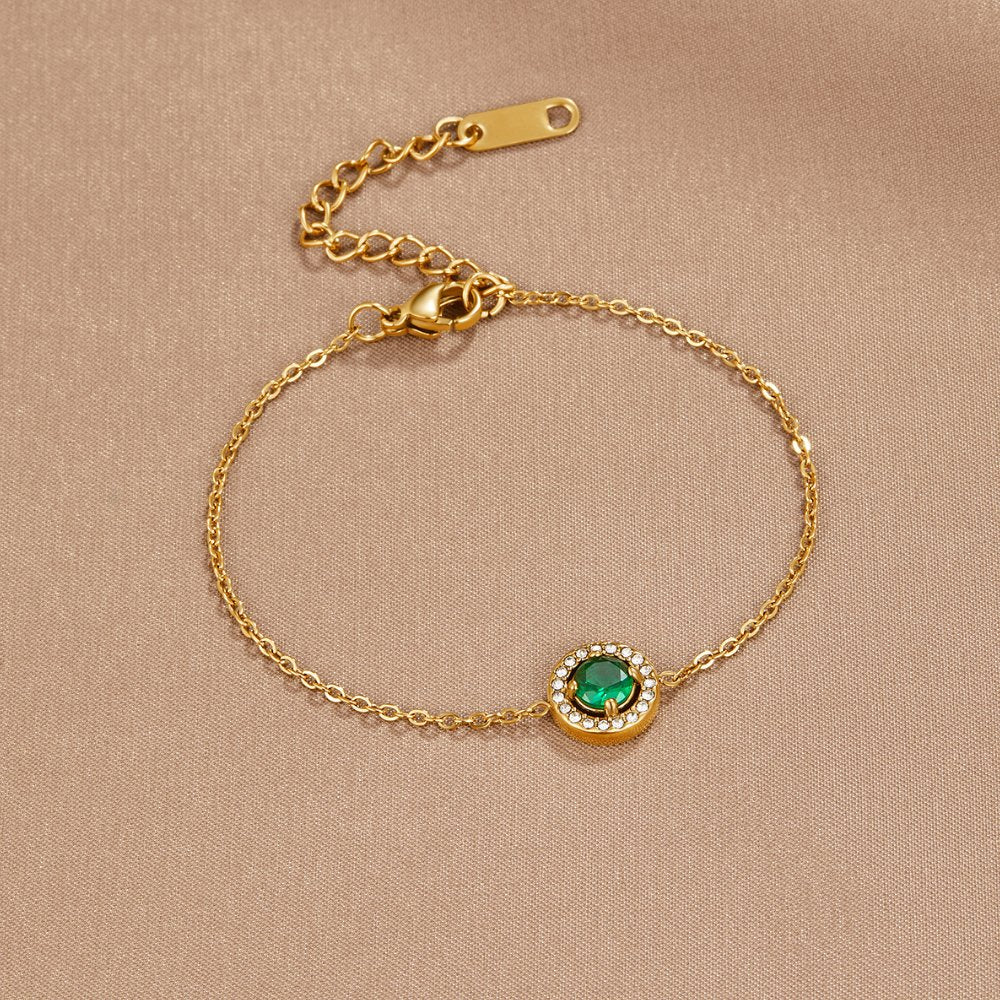 Green Emerald Bracelet