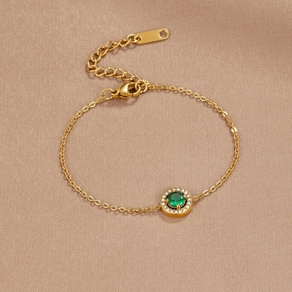 Green Emerald Bracelet