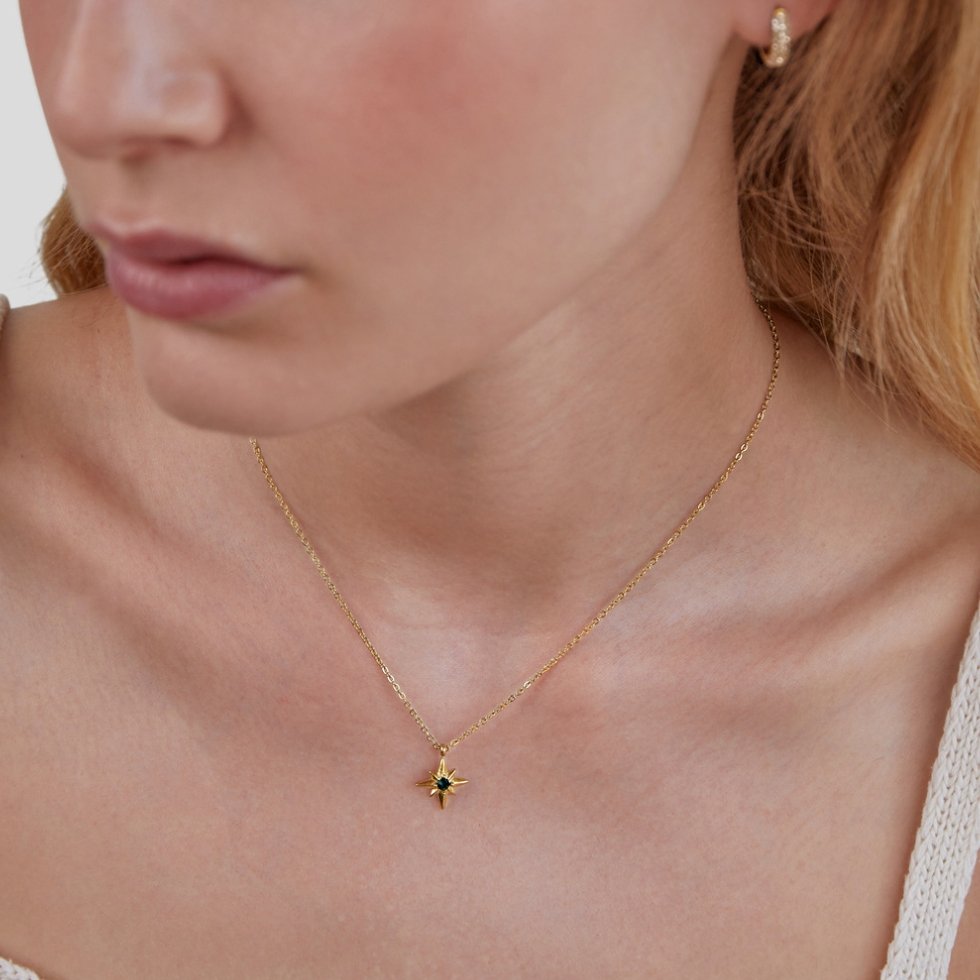 Emerald Star Necklace