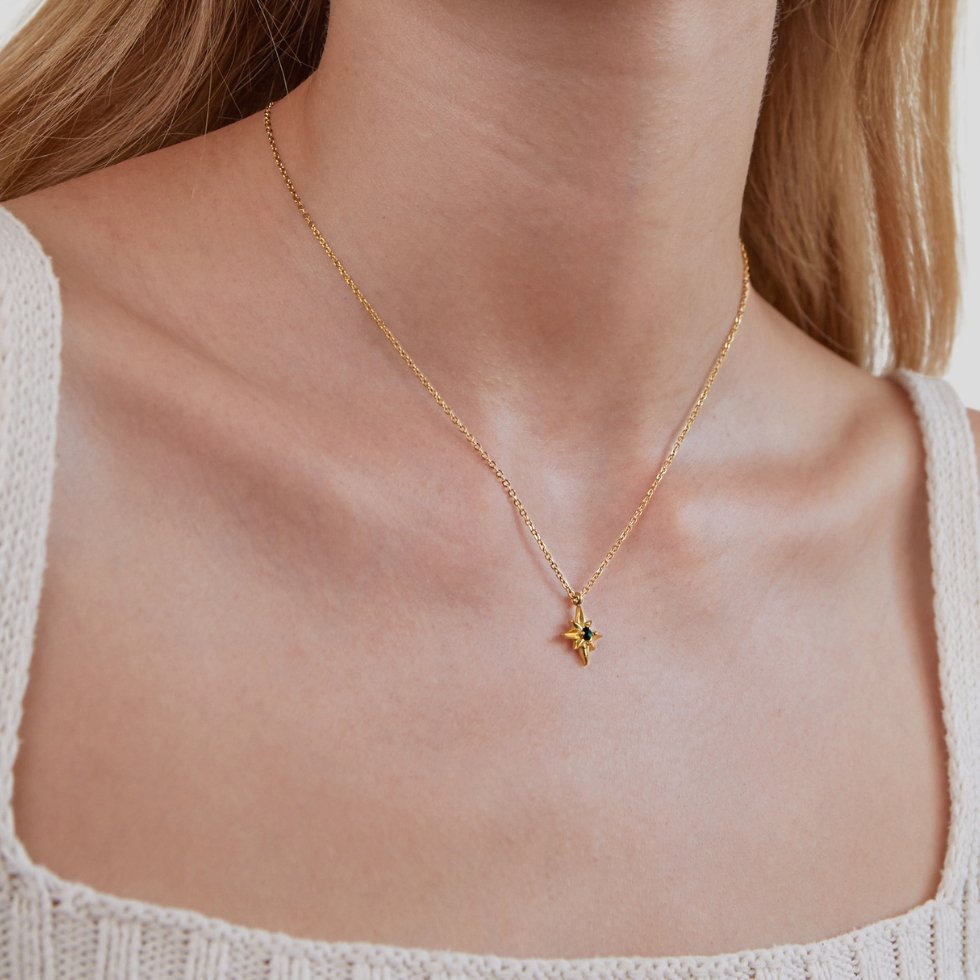Emerald Star Necklace