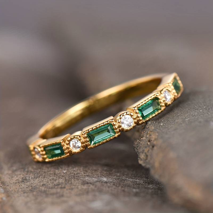 Alex Green Zirconia Gold Ring