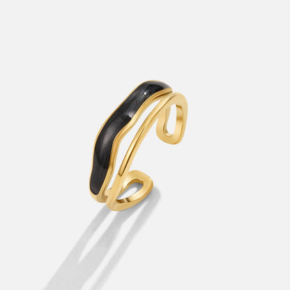 Sahara Black & Gold Ring