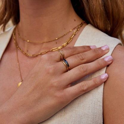 Sahara Black & Gold Ring