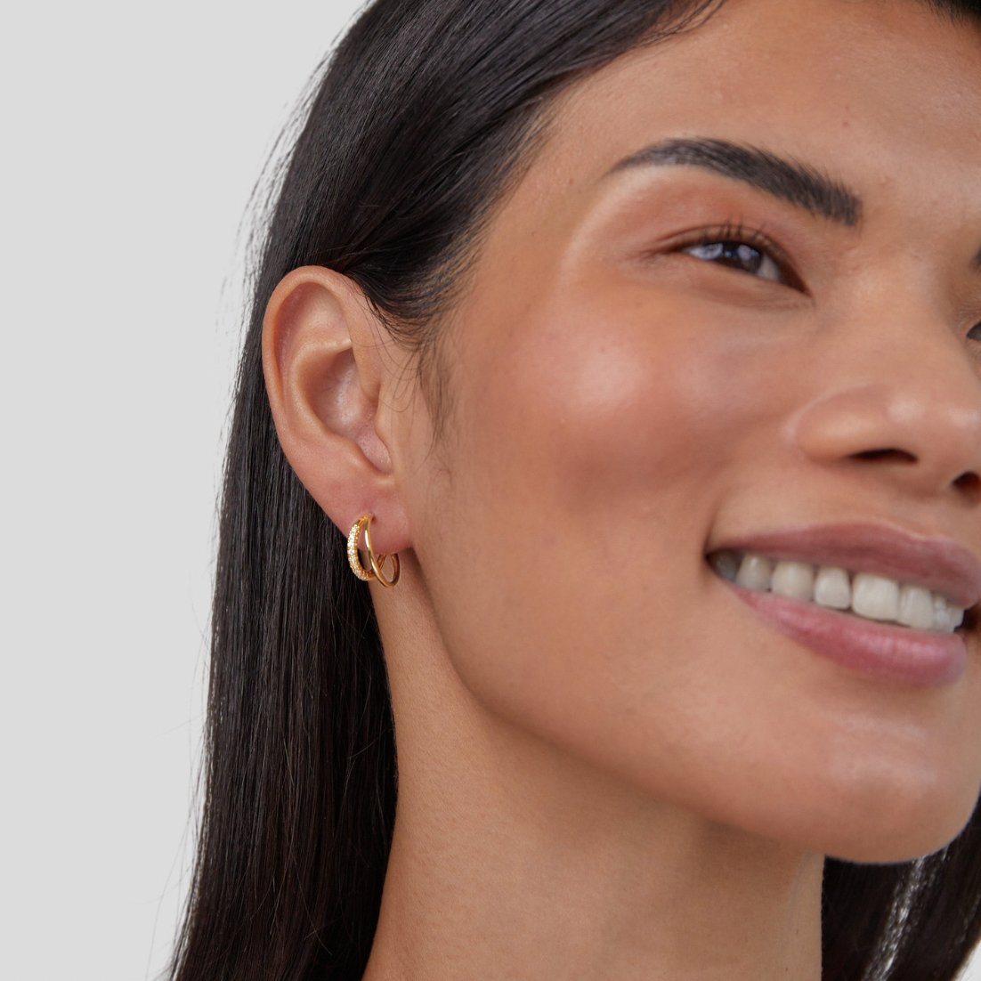Leyla Crystal Hoops