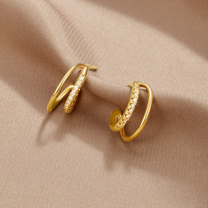 Leyla Crystal Hoops
