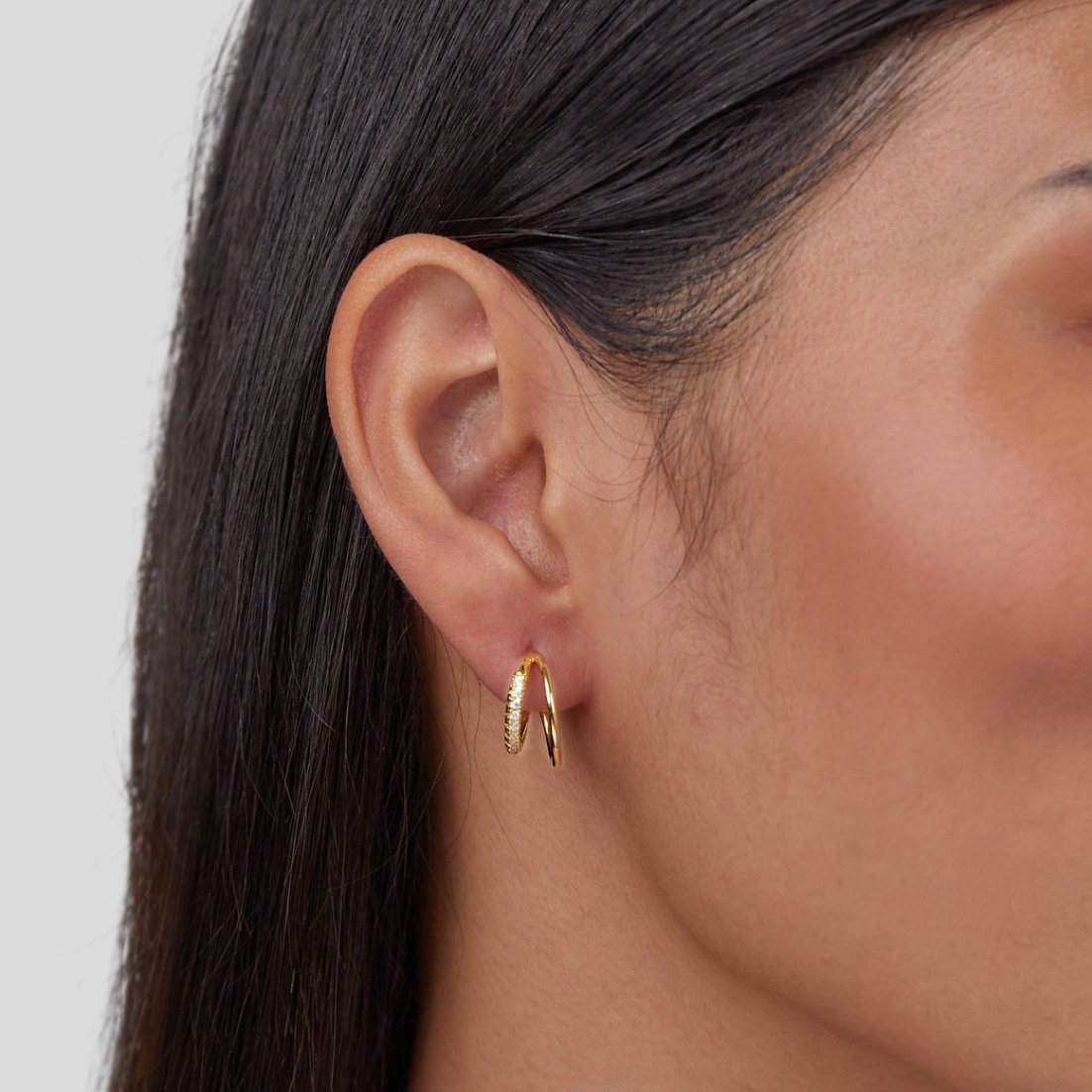 Leyla Crystal Hoops