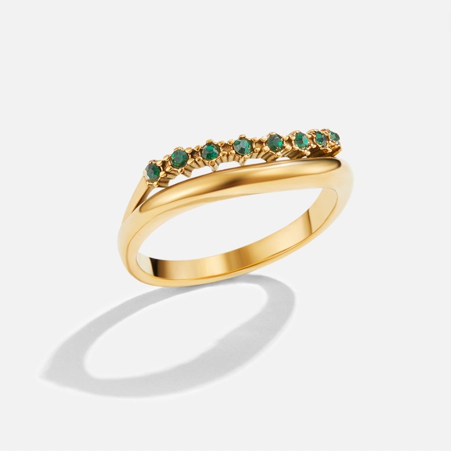 Marissa Emerald Green Ring