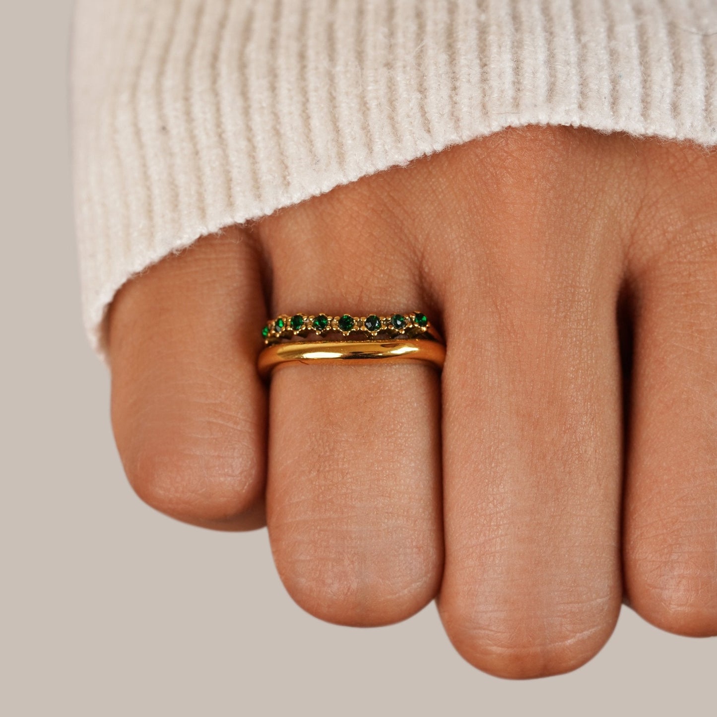 Marissa Emerald Green Ring