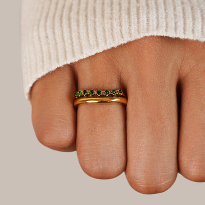 Marissa Emerald Green Ring