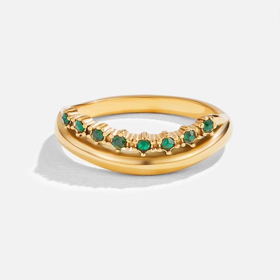 Marissa Emerald Green Ring