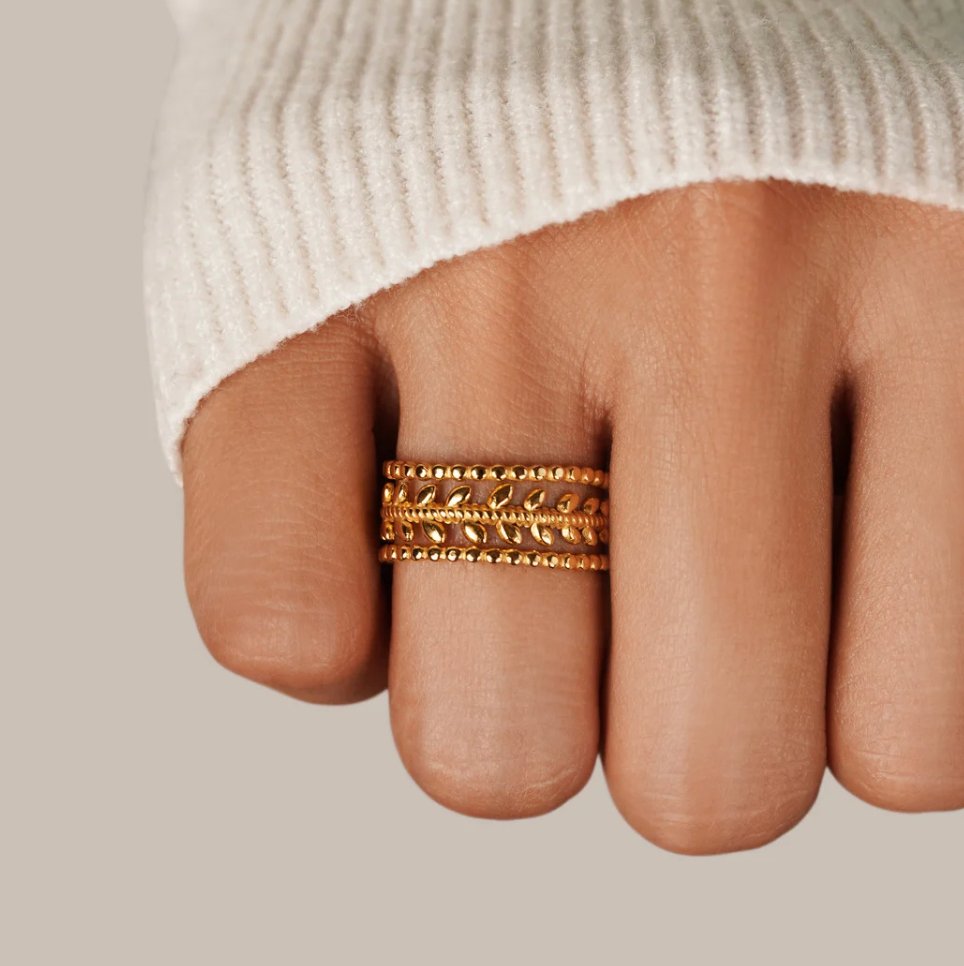 Marissa Gold Leaf Ring