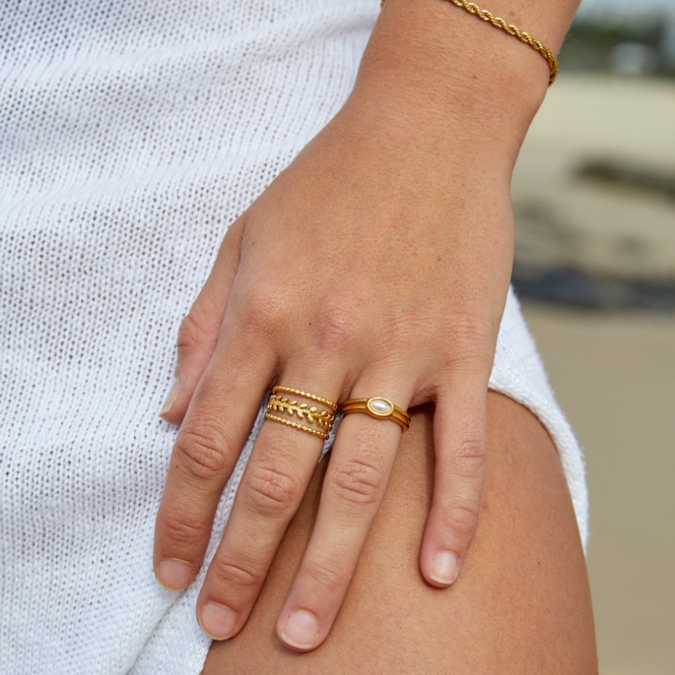 Marissa Gold Leaf Ring