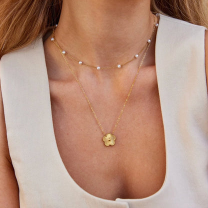 Nura Pearl Necklace 18K Gold