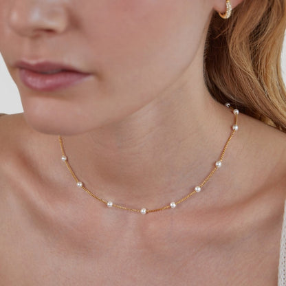 Nura Pearl Necklace 18K Gold
