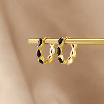 Onyx Mini Hoops