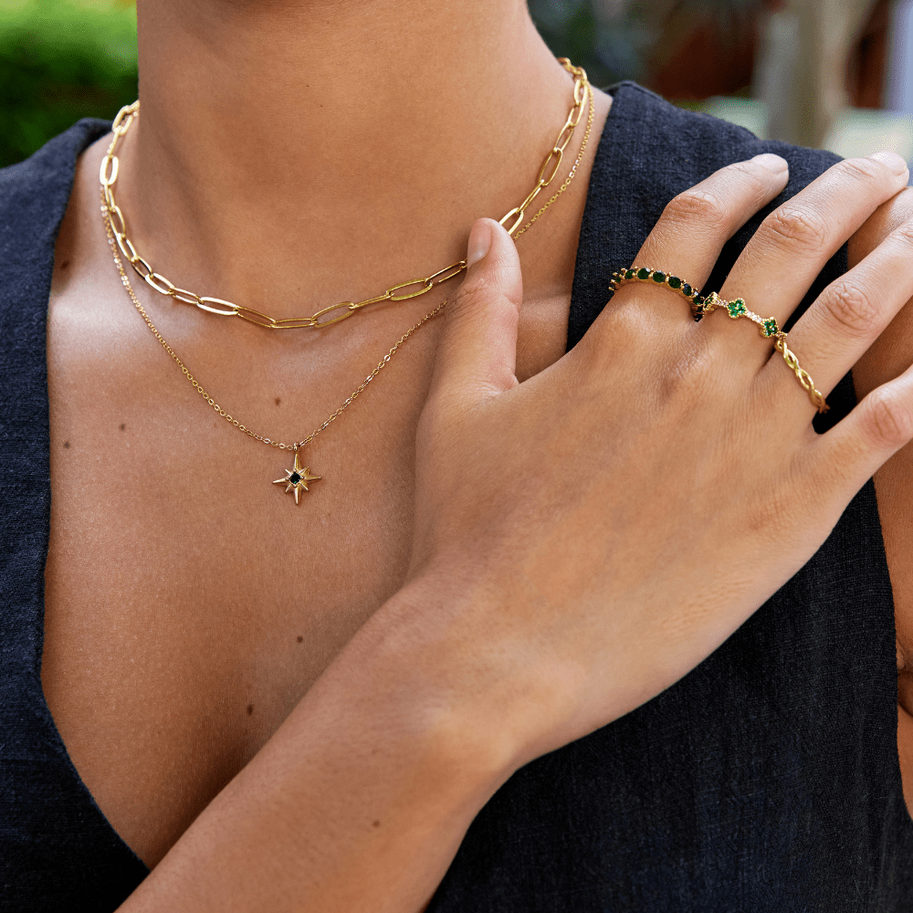 Gold Paperclip Necklace