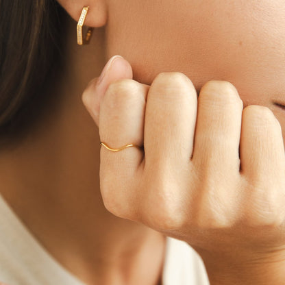Tina Stackable Gold Ring