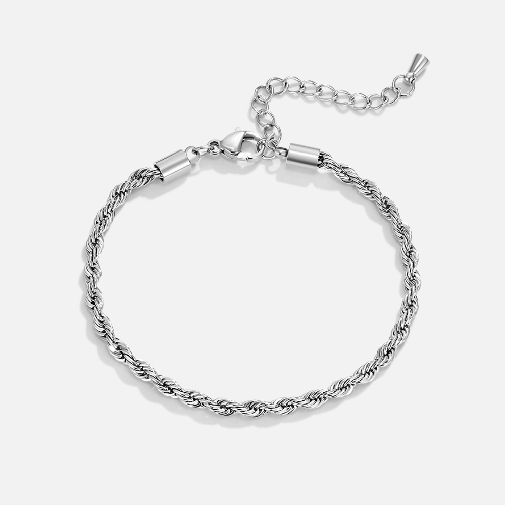 Twisted Silver Bracelet