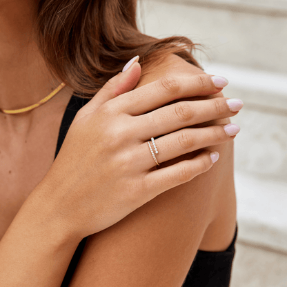 Pearl Crystal Ring