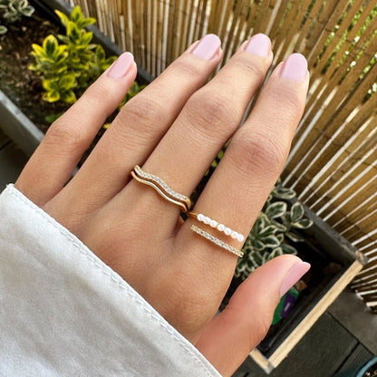 Pearl Crystal Ring