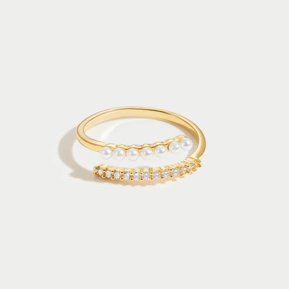 Pearl Crystal Ring